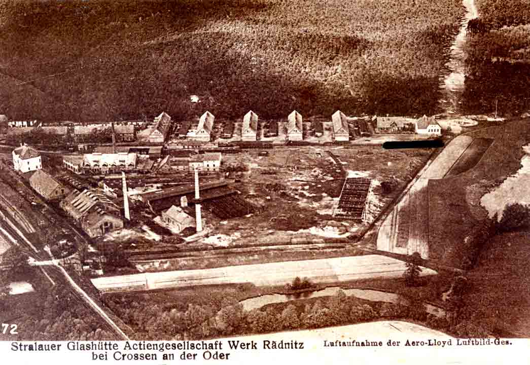 Glasfabrik in Rädnitz